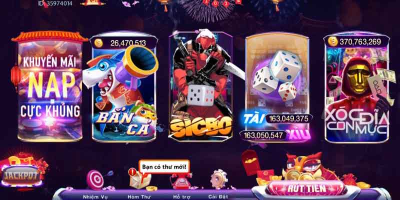 Giao diện game cá cược 789club hiện đại